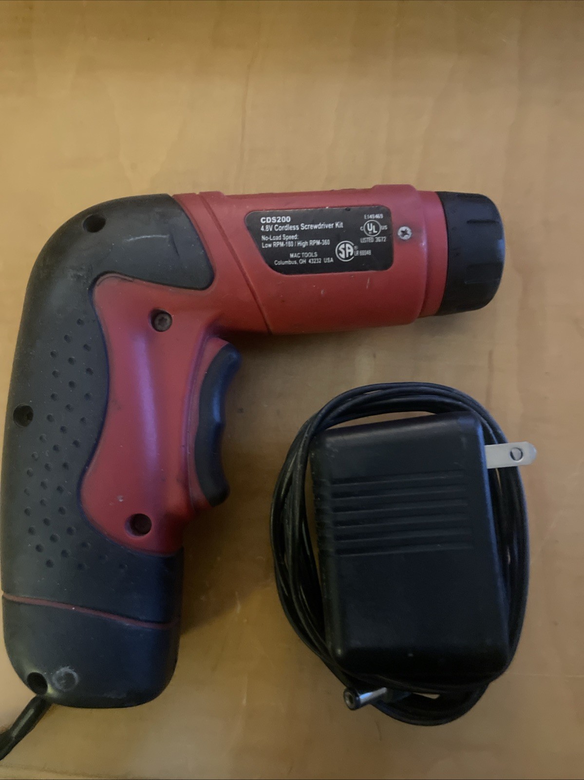 Mac Tools Cds200 4.8v 2 Speed Variable Torque Screw Gun