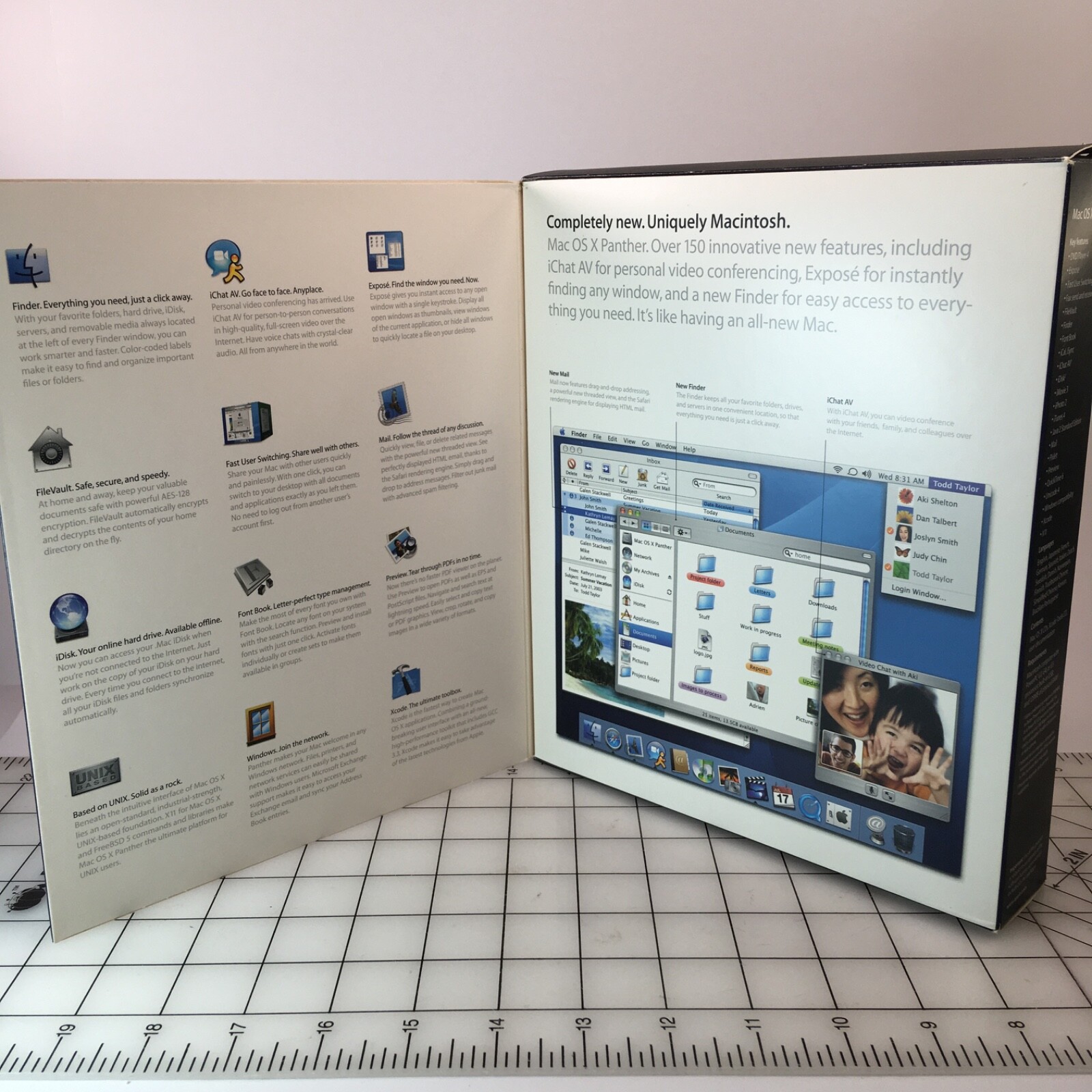 Vtg Apple Macintosh OS X 10.3 Panther Computer Software Mac COMPLETE BOX SET