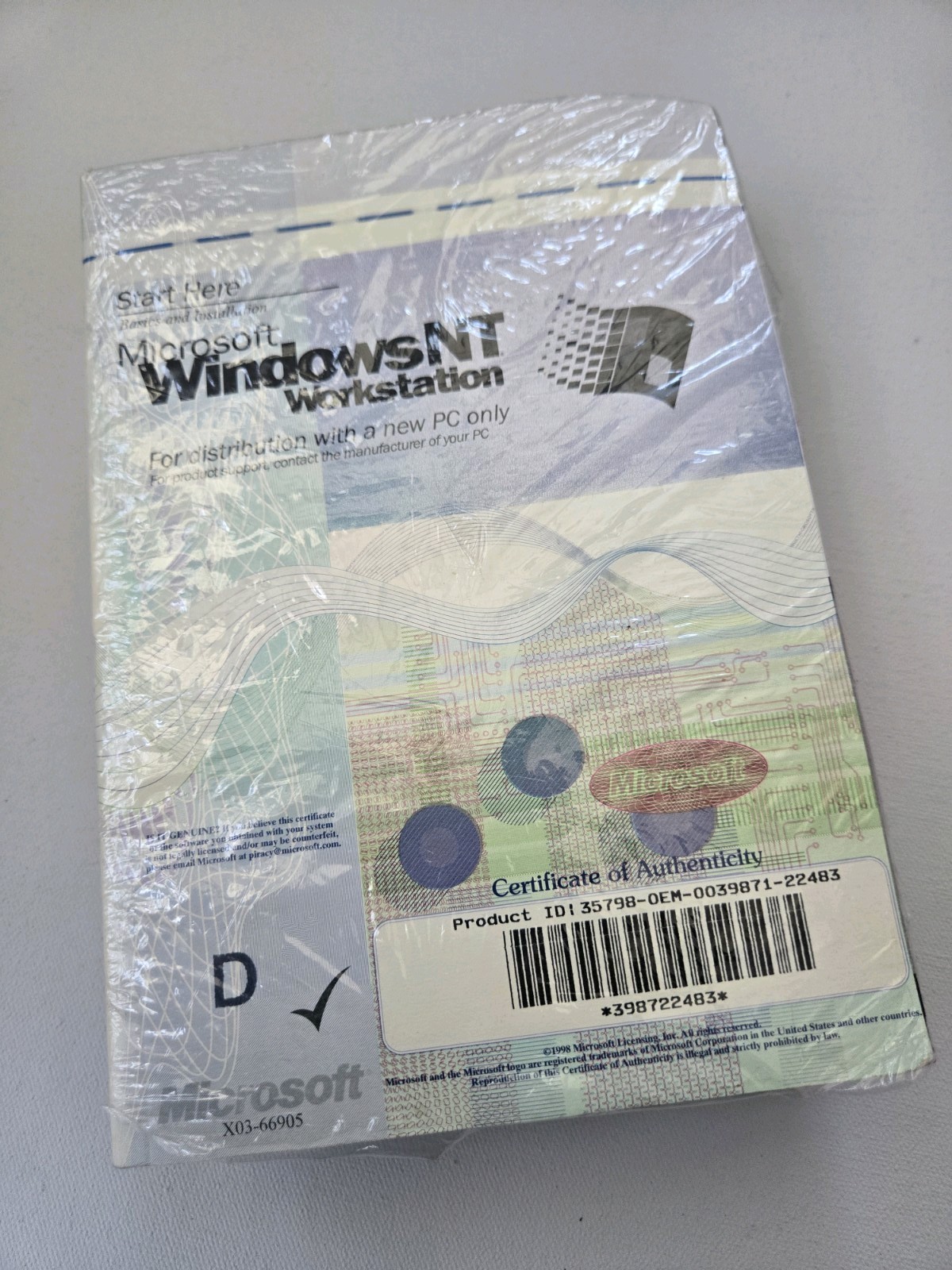 Very Rare Windows NT Workstation UPGRADE 4.0 CD, 3.5 Floppies, License SEALED