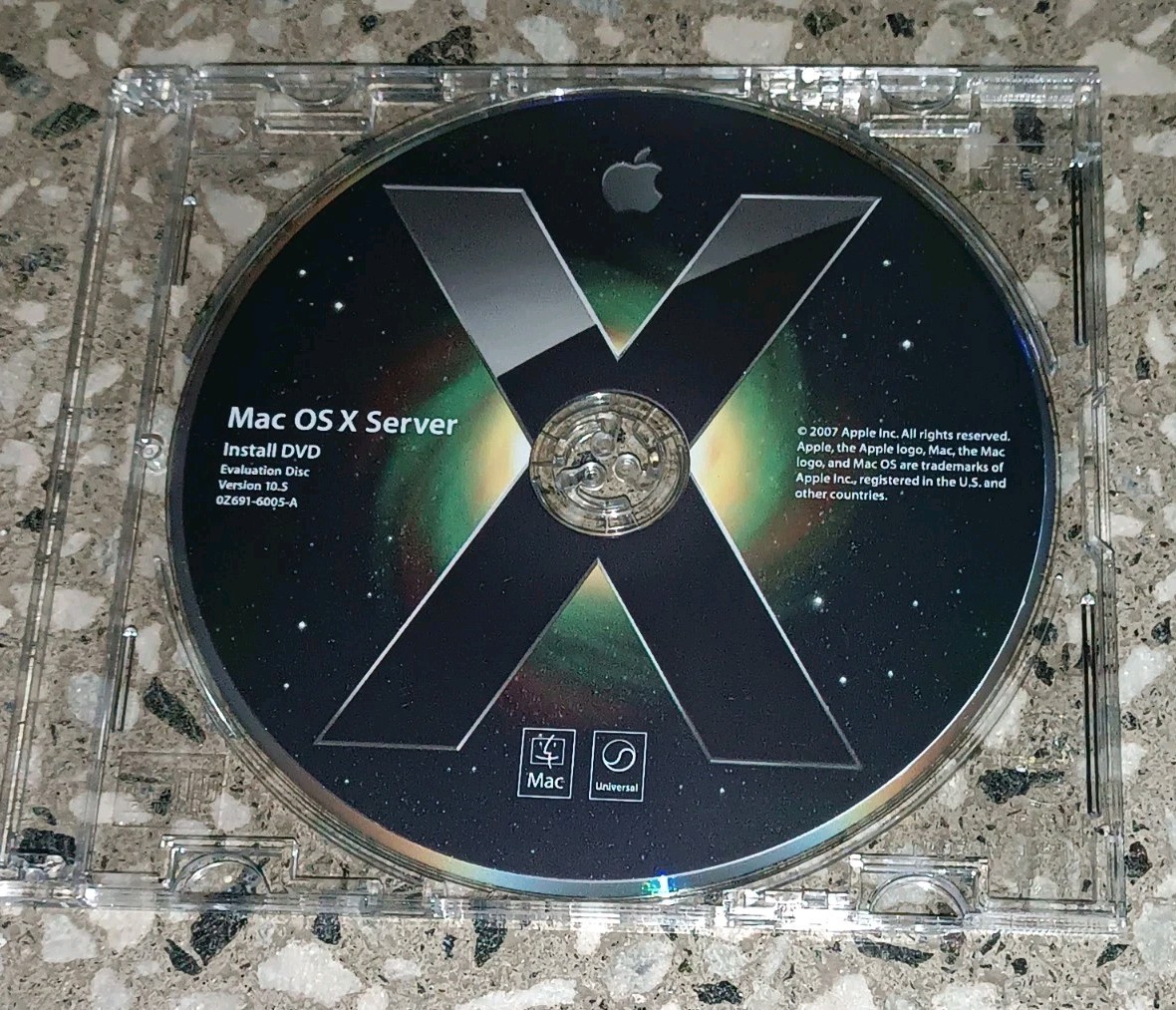 Apple Mac OS X Server 10.5 Leopard Install DVD Evaluation Disc 0Z691-6005-A