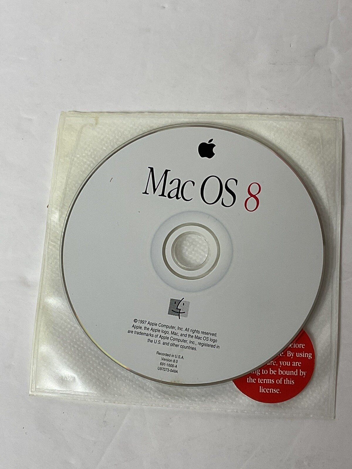 Apple Mac OS 8 Install CD Version 8.0 1998 Apple Computers
