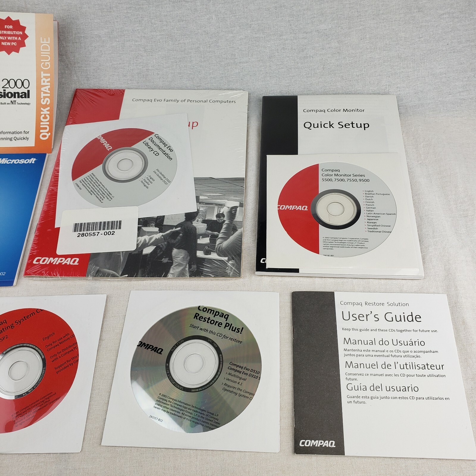 Microsoft Windows XP 2002 2000 Software Discs BUNDLE LOT Compaq PC – NEW Sealed