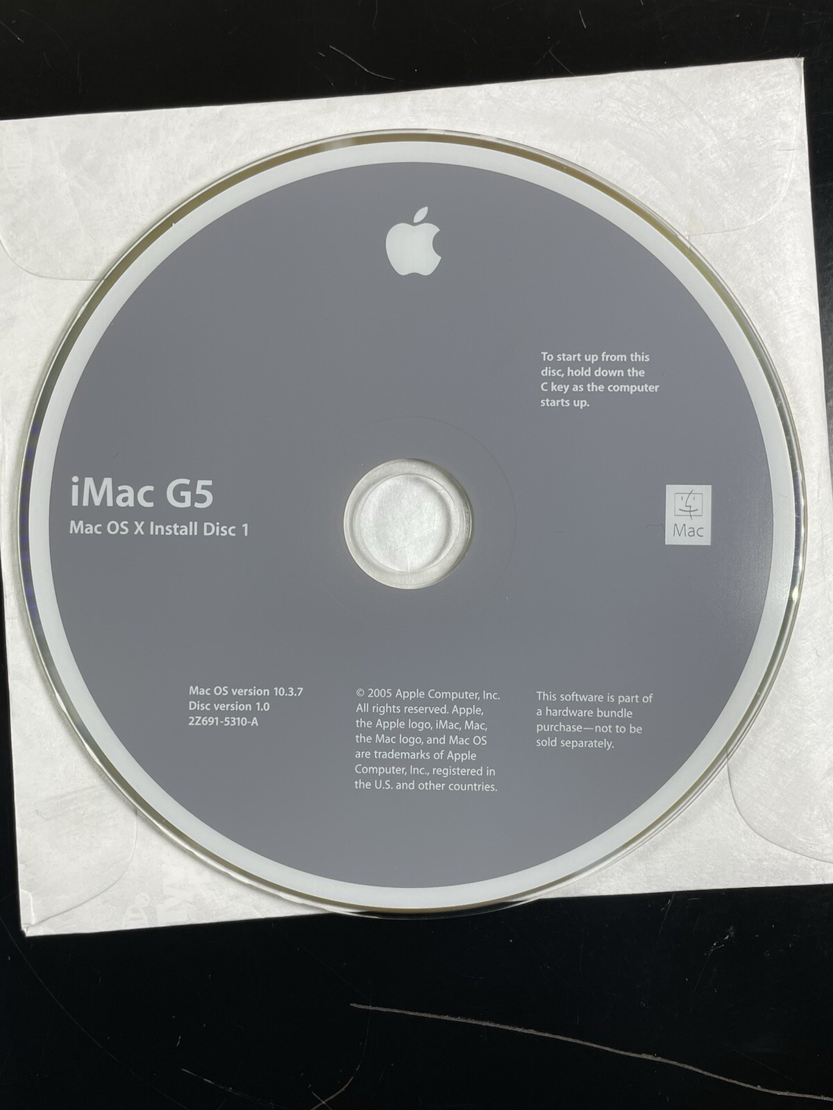 Panther 10.3.7 for first generation 17″ & 20″ iMac G5’s