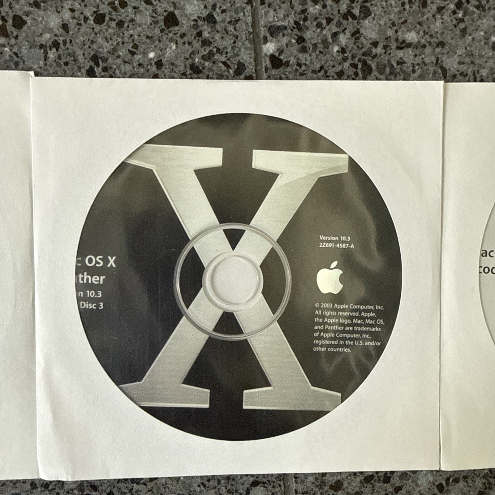 Apple Mac OS X 10.3 Panther Complete 4 Discs Manuals M9227LL/A
