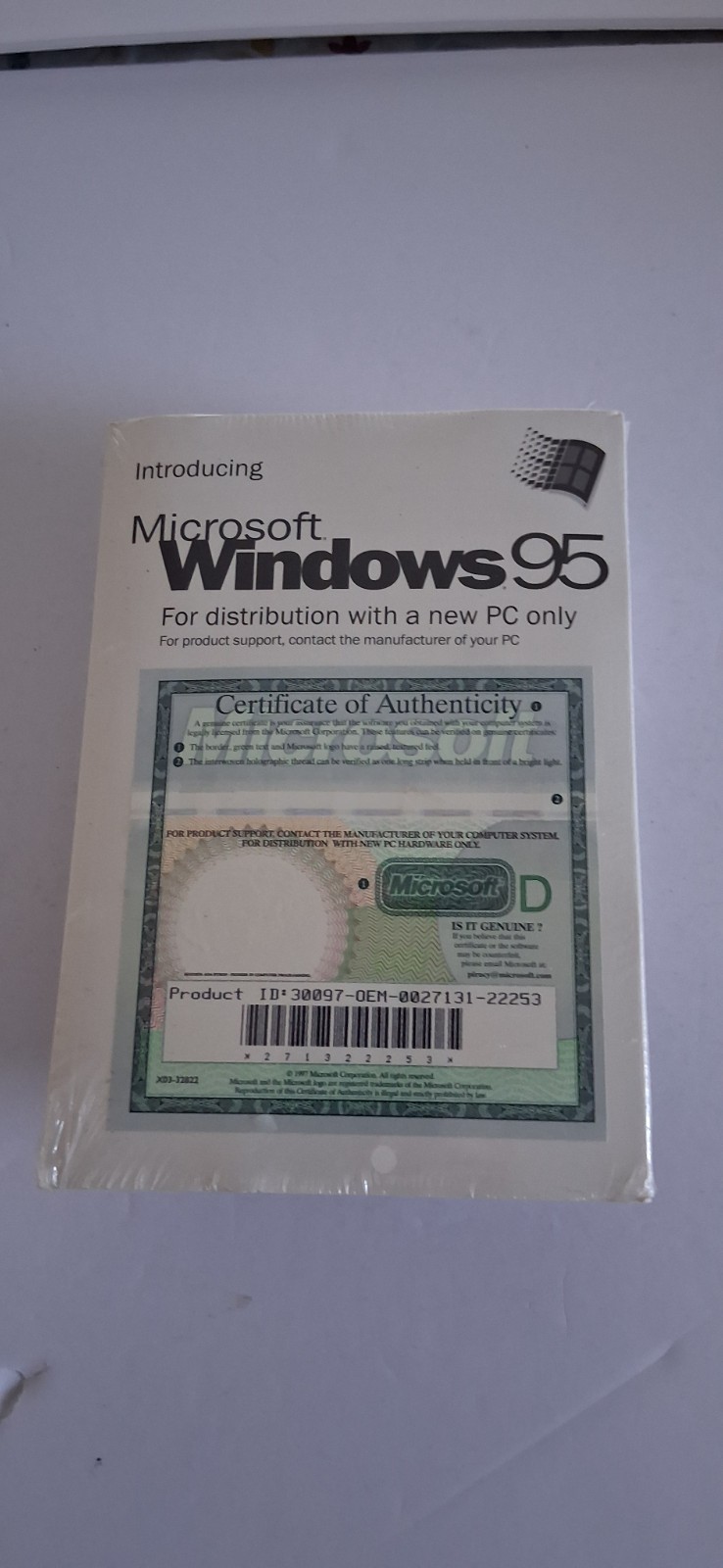 Vintage Windows 95 Full Install Media OEM – 23 Disk Floppy Set – New Sealed