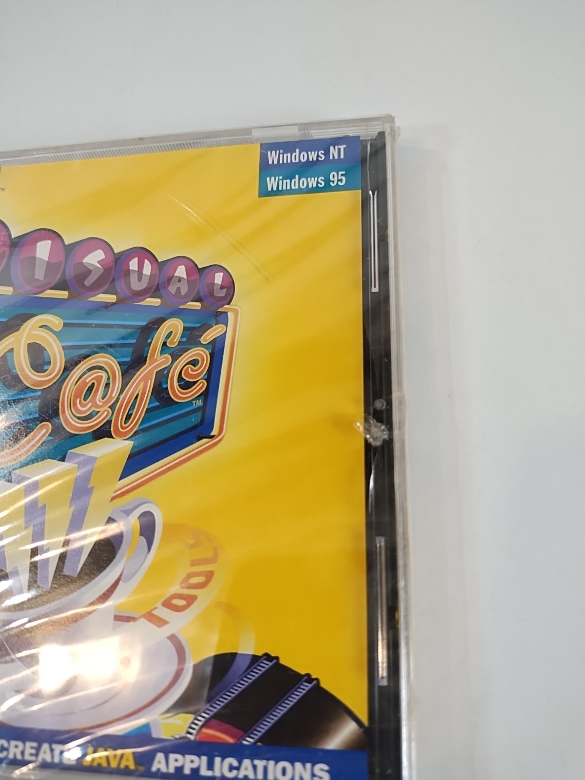 RARE Visual Cafe Windows NT 95 Symantec Java 1996 Sealed/New Vintage PC Software