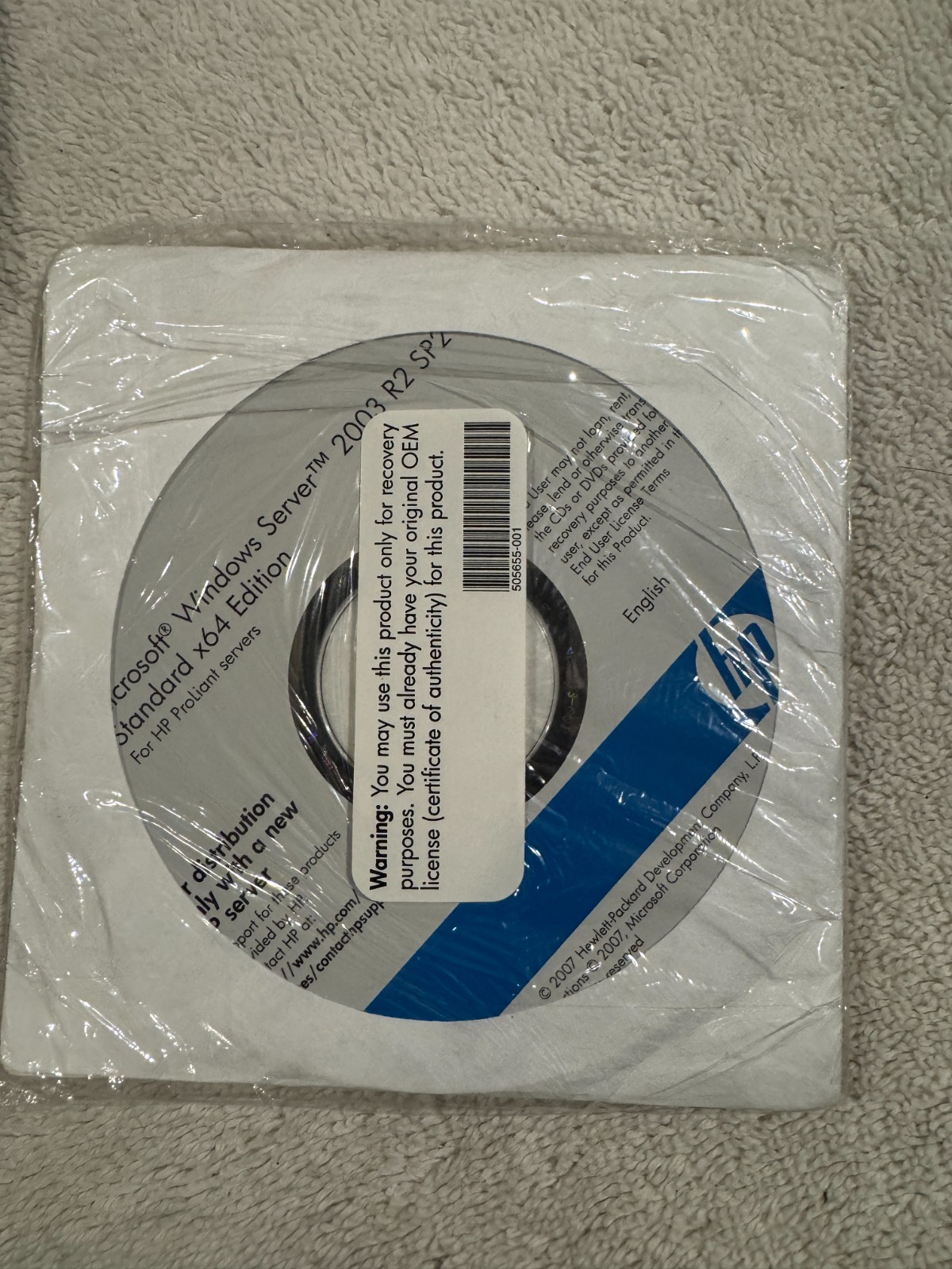 Windows Server 2003 R2 SP2 Standard X64 Edition – COA Not Included!!!!