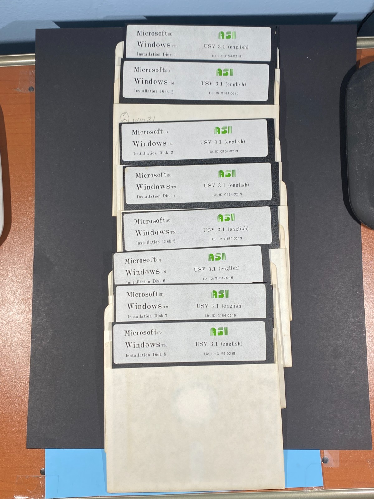 Microsoft Windows 3.1 OS on 5.25 Inch Floppy Disks ASI Graphical Environment