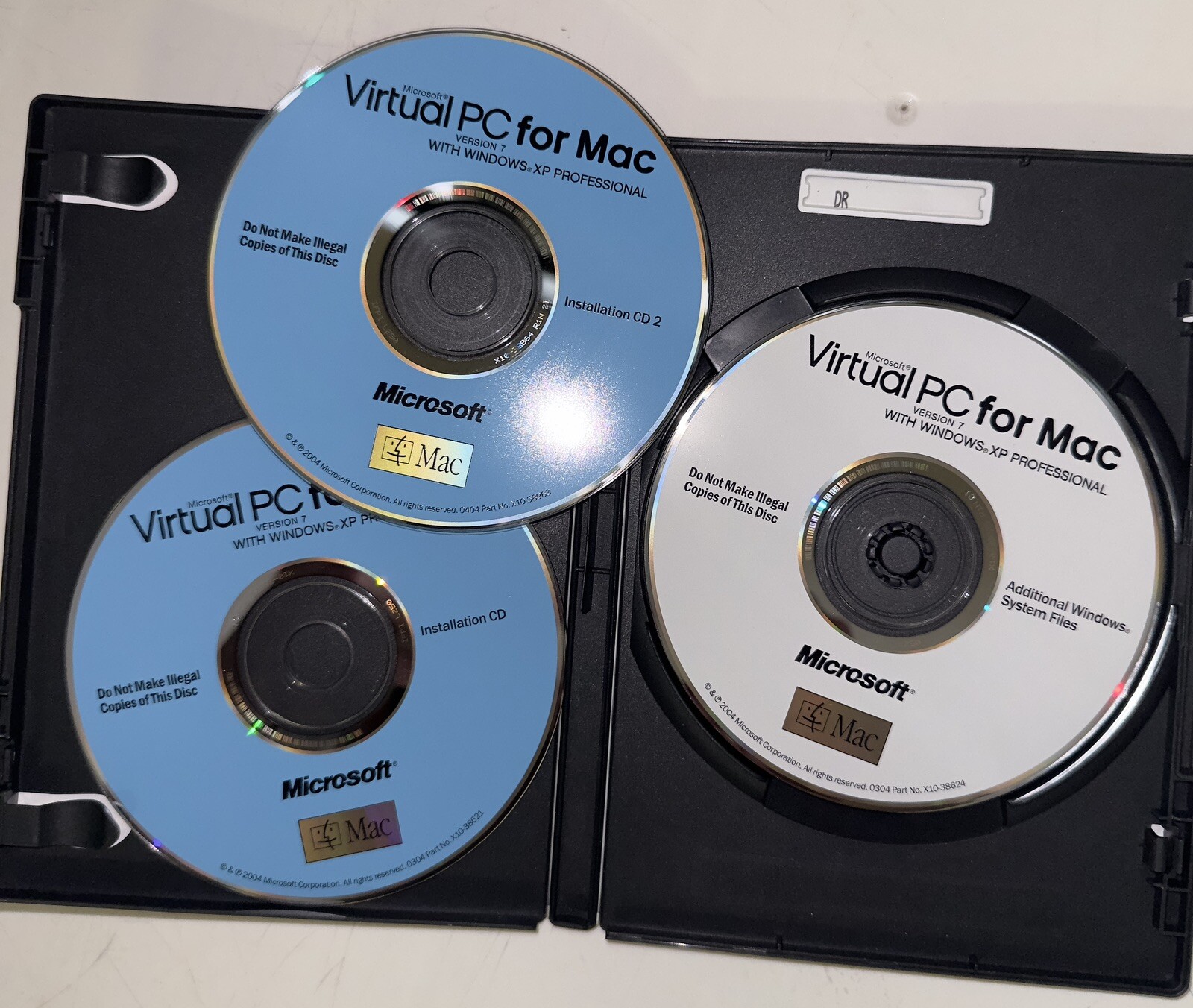 Microsoft Virtual PC for MAC Version 7 w/ Windows XP Professional COMPLETE