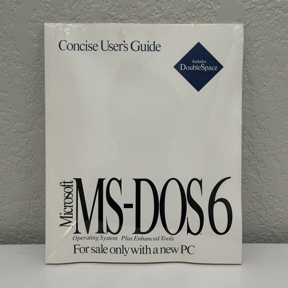 *SEALED* Microsoft MS-DOS 6 3.5″ Floppy Concise User’s Guide w/ Certificate