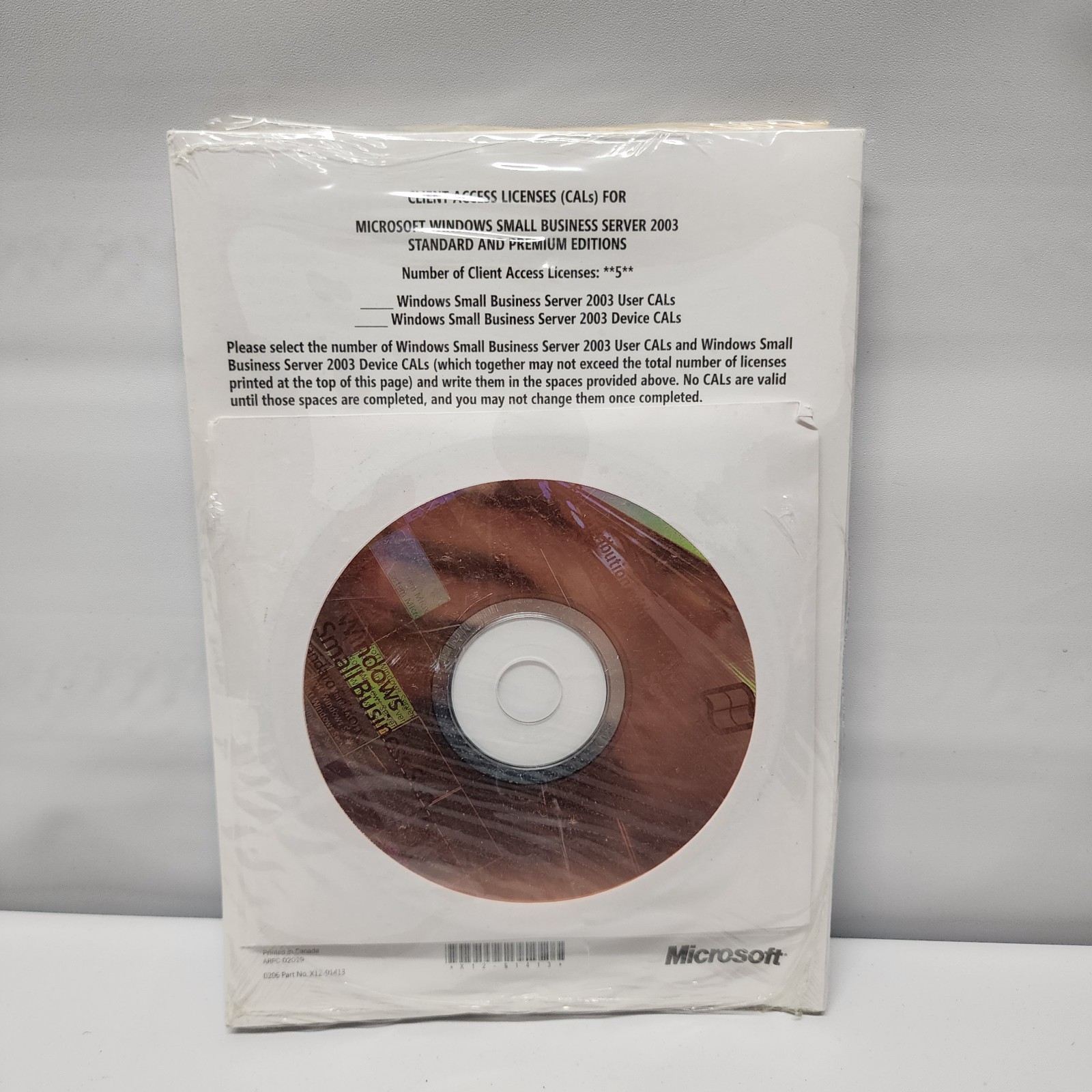 Windows Small Business Server 2003 Standard OEM Version DVD NEW
