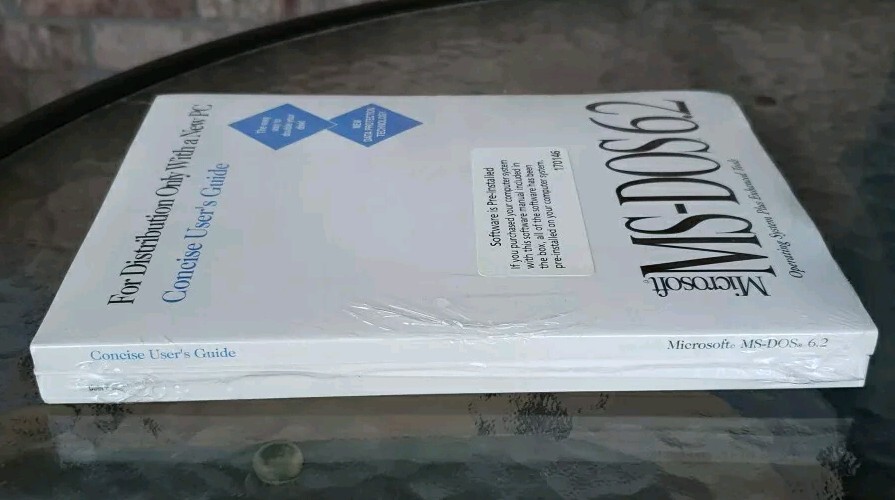 Vintage Genuine Microsoft MS-DOS 6.2 With 3 Disks & COA