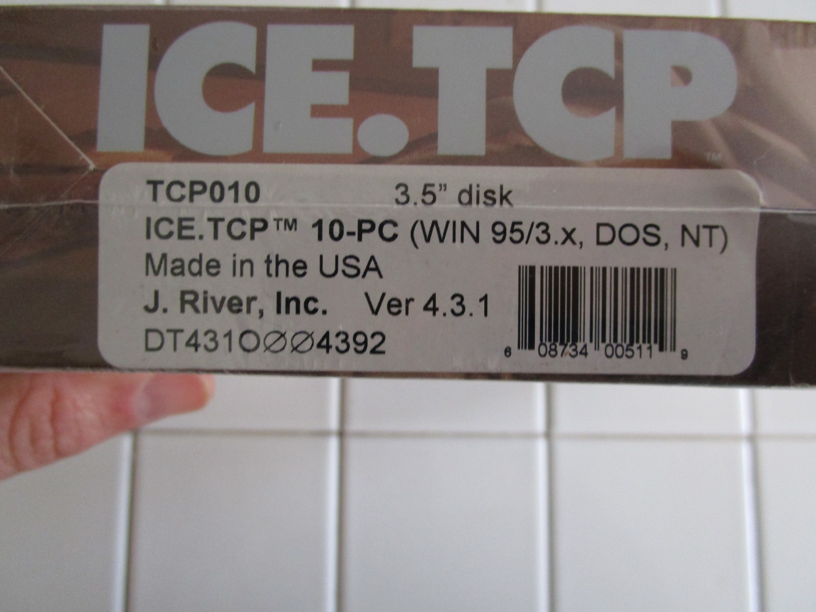 ICE.TCP v. 4.3.1 for Microsoft TCP/IP 10 User License Pack J. River Win 95 NT