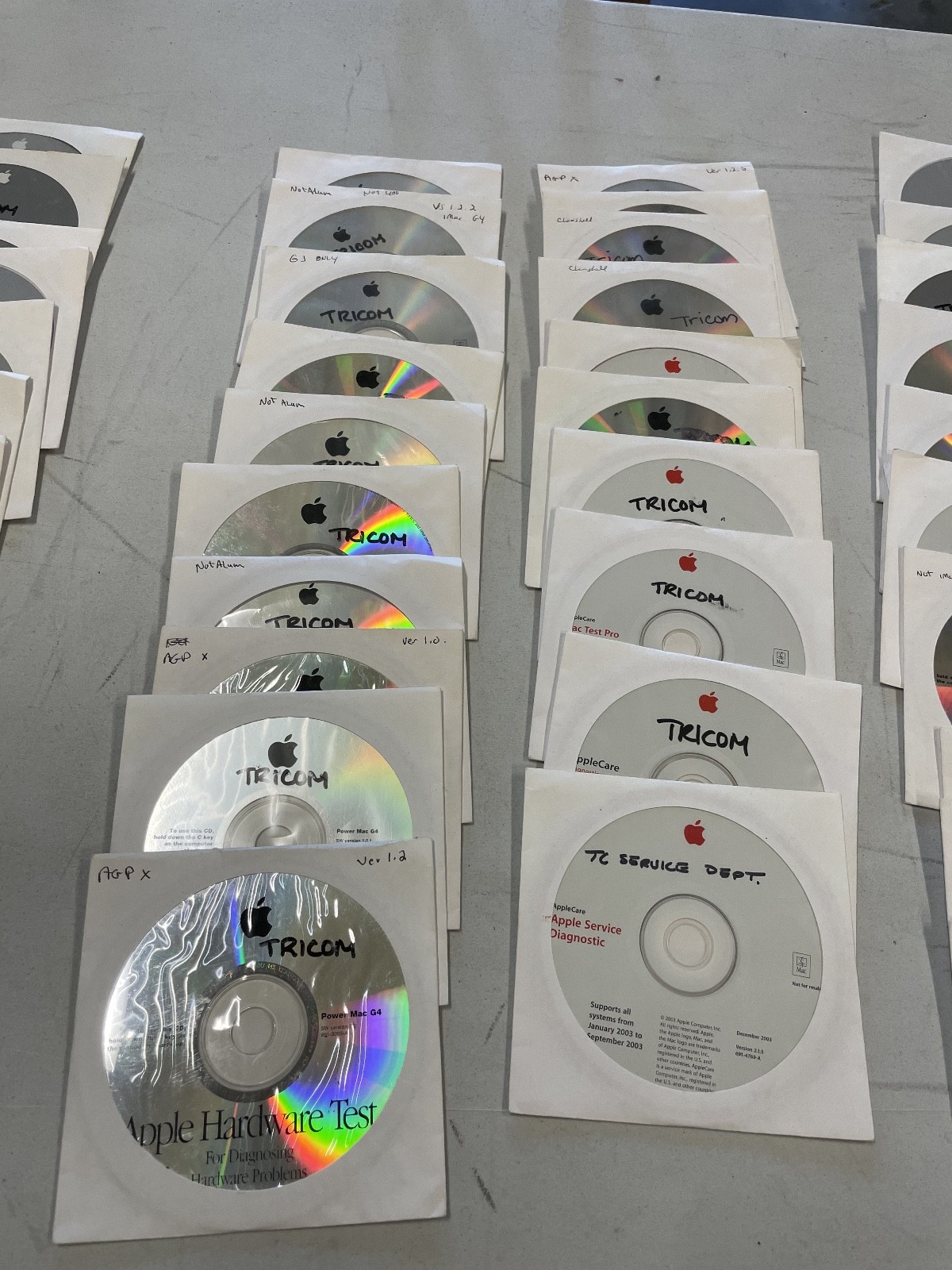 Vintage lot of 60+ Apple Hardware Test, Diagnostic, OS Restoration, Custom Disc