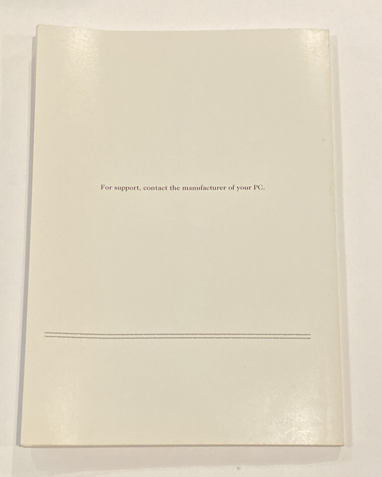 Microsoft MS-DOS 6.2 Operating System Concise User’s Guide Original
