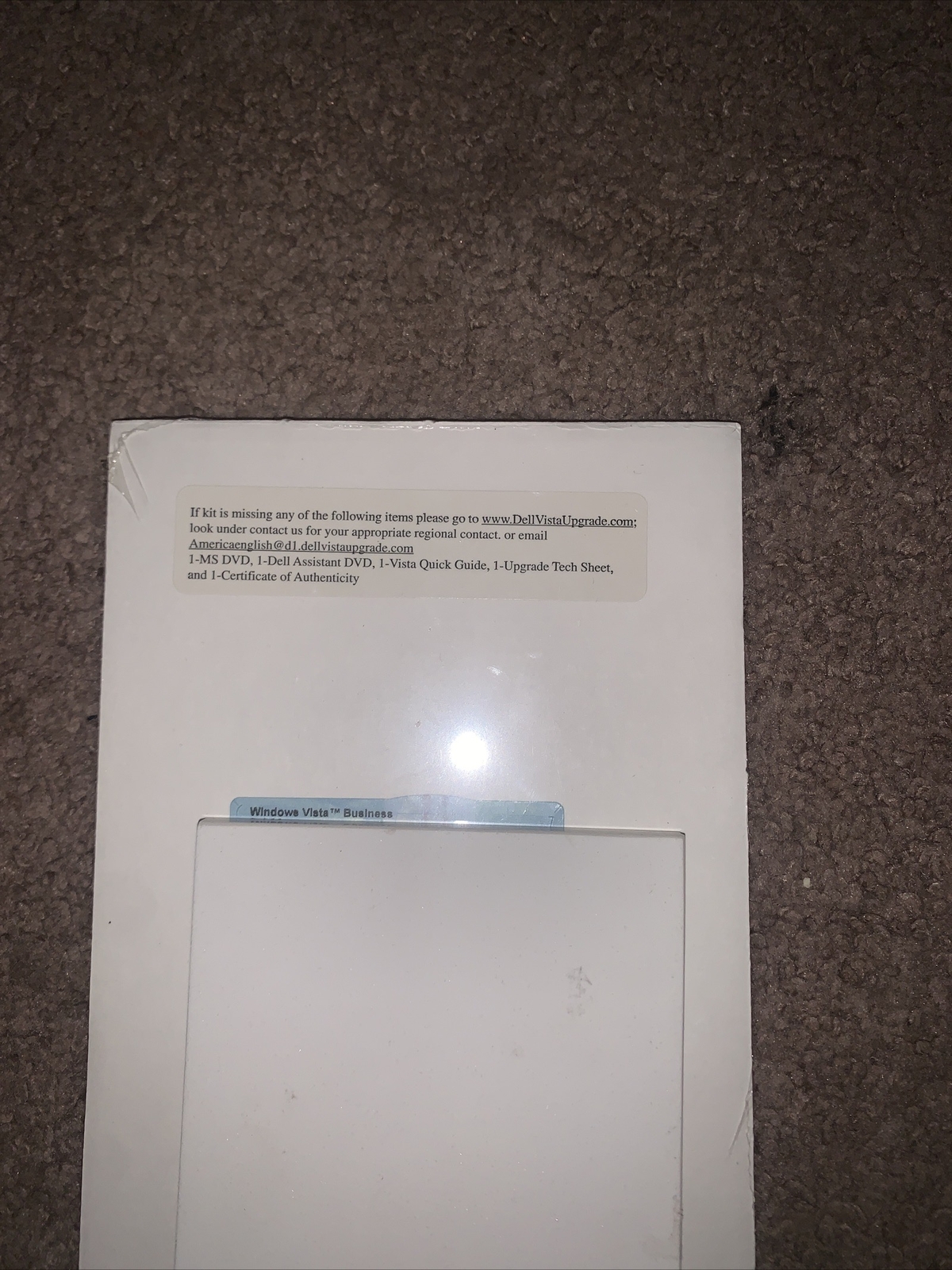 Microsoft Windows Vista Business – Express Upgrade DVD With Product Key