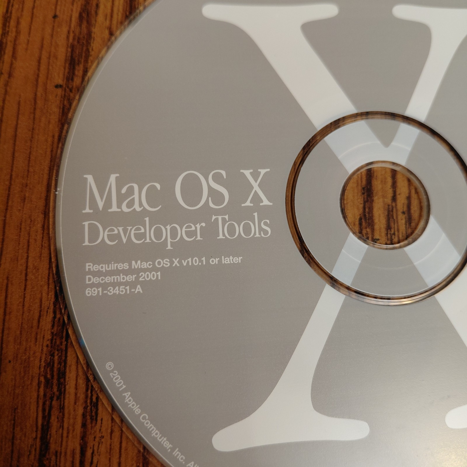 Apple Mac OS X Developer Tools CD for v10.1 December 2001 691-3451-A