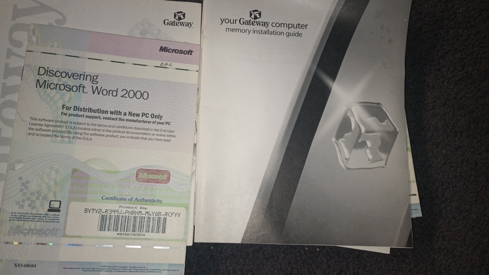 Vintage PC Software Lot Gateway Binder 7 Works Suite 2000 CDs Manuals