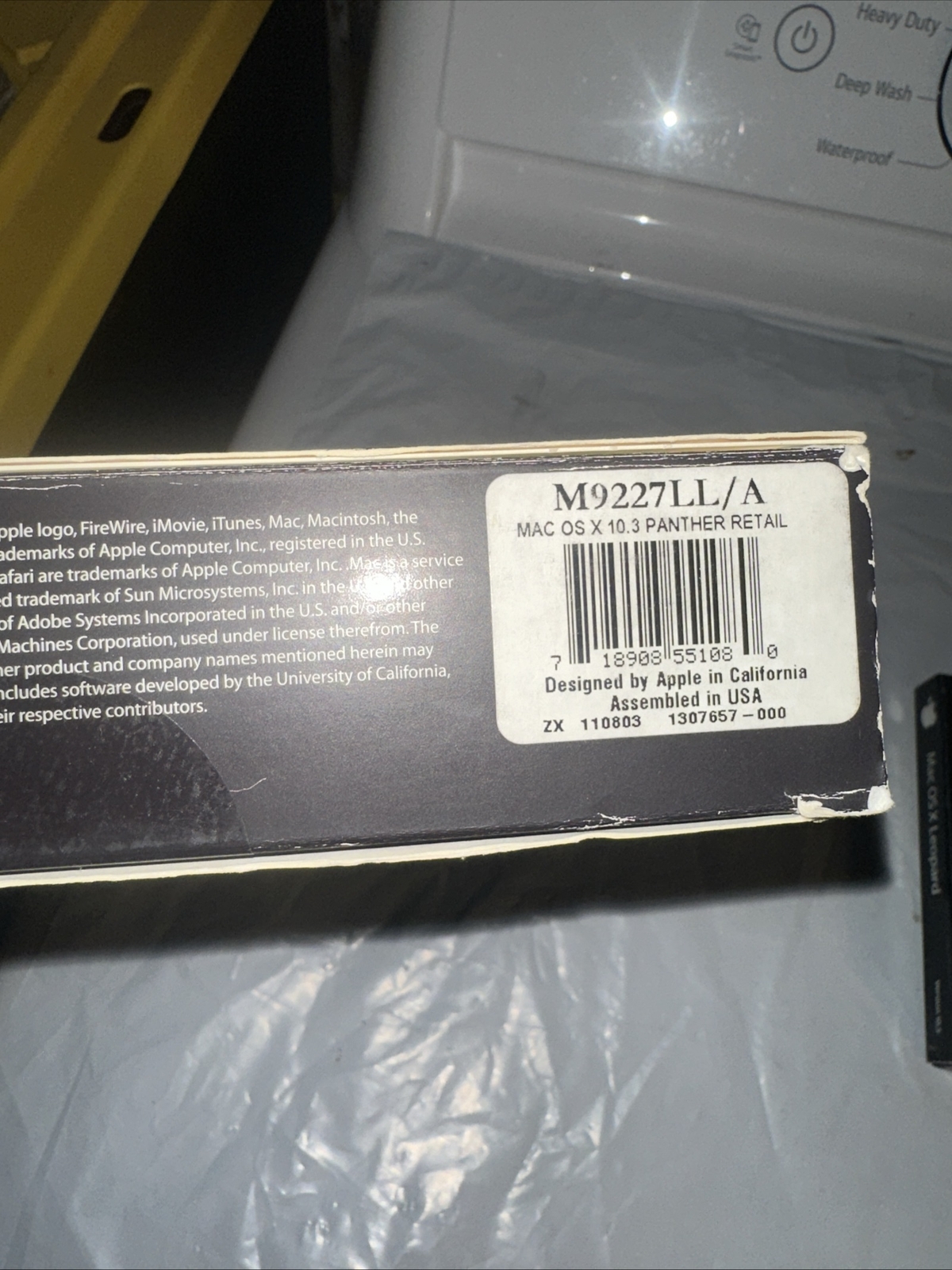 Mac OS X Panther 10.3 M9227LL/A Missing Disc 1 And Apple Mac OS X Version 10.5.4