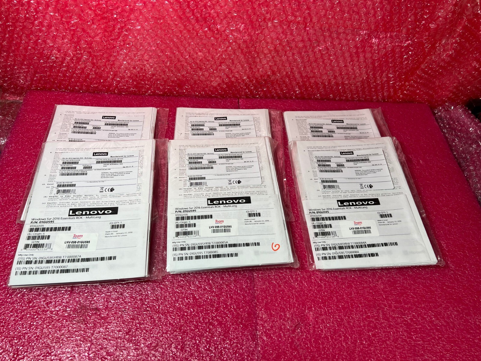 1 Pc LENOVO Software Windows Server 2016 Essentials ROK MultiLanguage 01GU595