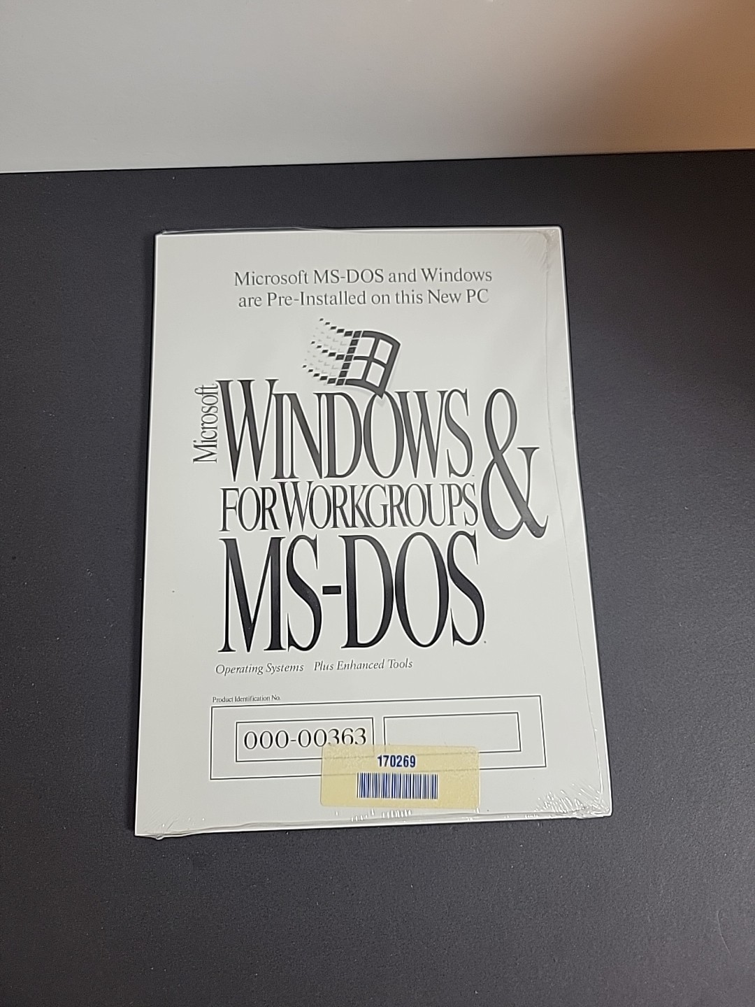Sealed – Microsoft MS-DOS and Windows for Workgroups Restore Purposes Only Disk