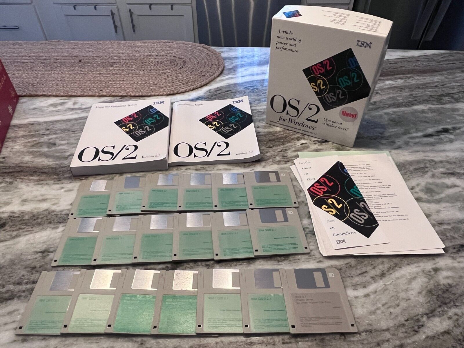 Vintage IBM OS/2 for Windows Version 3.1 on 3.5″ Floppy Disks Special Edition