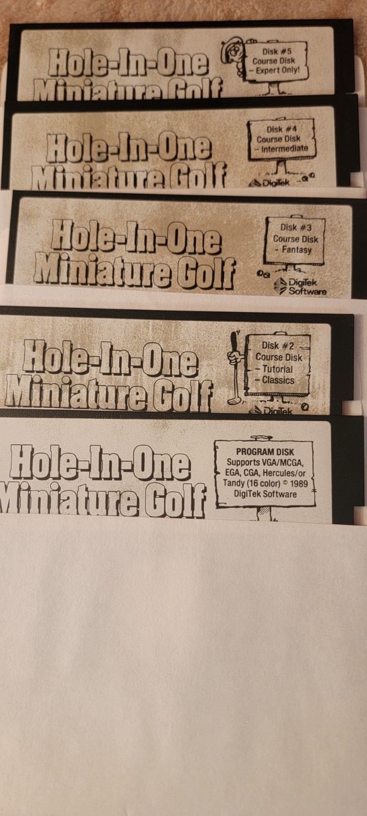 Microsoft MS-DOS 4.01 Floppy Disks Operating System Lot 5.25″ Golf Games Misc.
