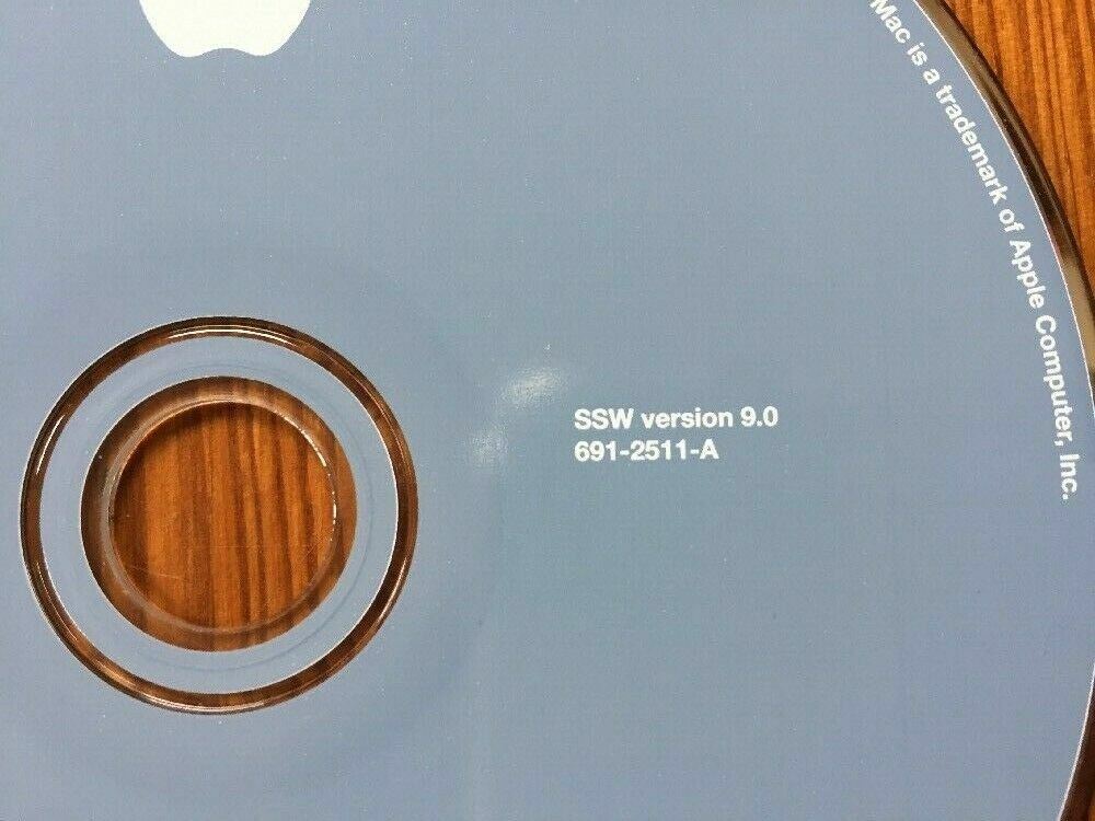 1999 Macintosh Mac Power Mac G4 Version 9.0 System Software Restore CD Disc