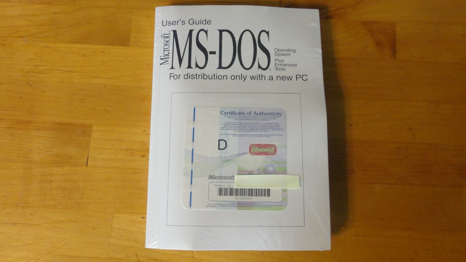 Genuine: Microsoft MS-DOS 6.22 Full Version with 3.5 disks & COA New Sealed!