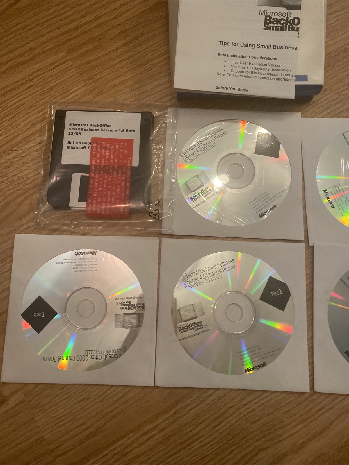 Microsoft back office small business server 4.5 channel preview Super Rare New
