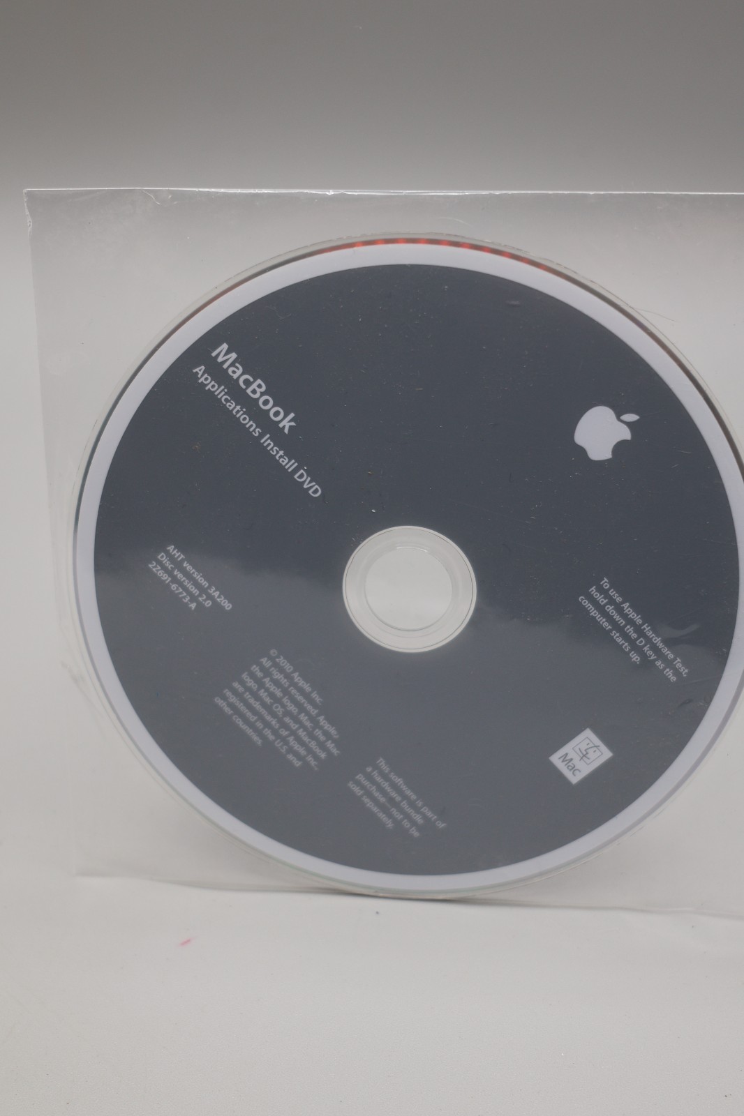 Cd Software imac MAC APPLE APPLICATIONS INSTALL DVD 3A200 2.0- 2Z691-6773-A