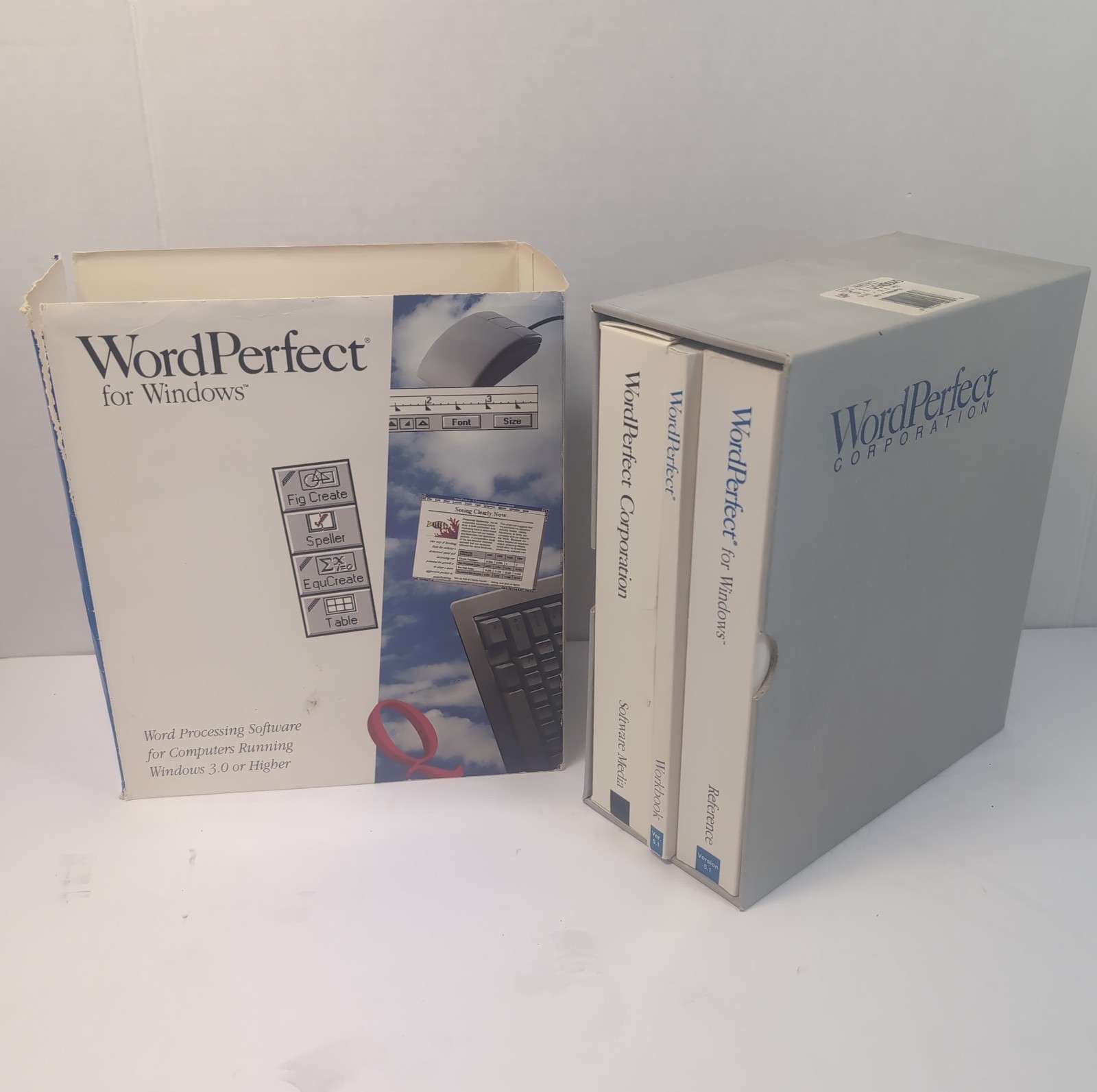 WordPerfect 5.1 For Windows 7 Disk Set – Complete In Box