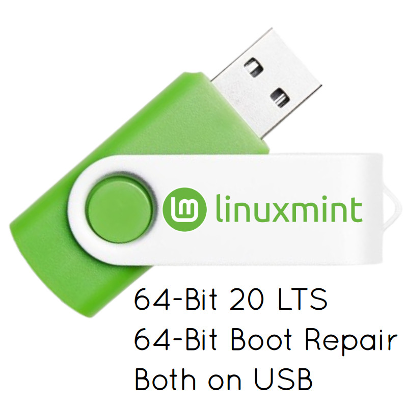 Linux Mint 20 LTS 64 Bit Bootable USB Flash Drive And Install Guide