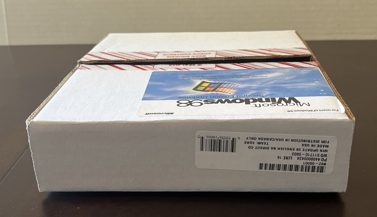 Microsoft Windows 98 Second Edition Updates PC OS & Book