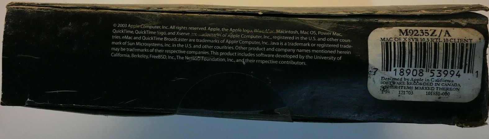 Apple Mac OS X Server 10-Client License Sealed Box M9235Z/A