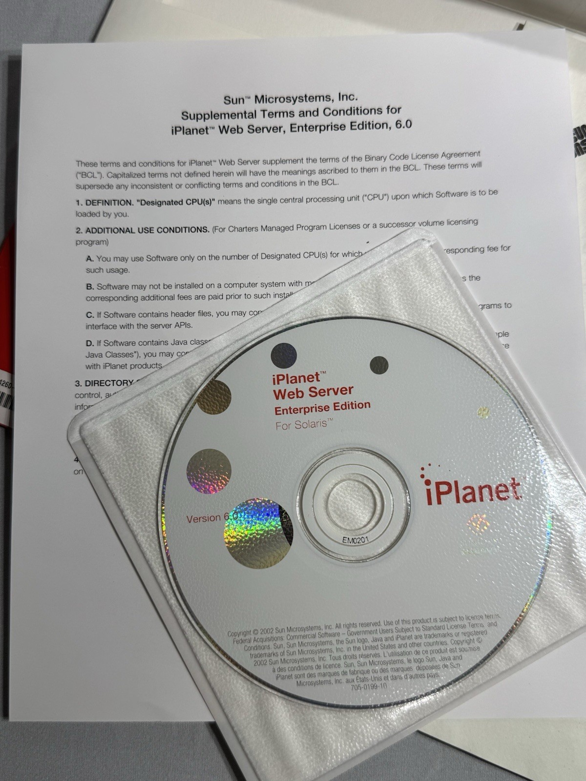 Sun Microsystems iPlanet Web Server Enterprise Edition 6.0 – Sun Fire V Series