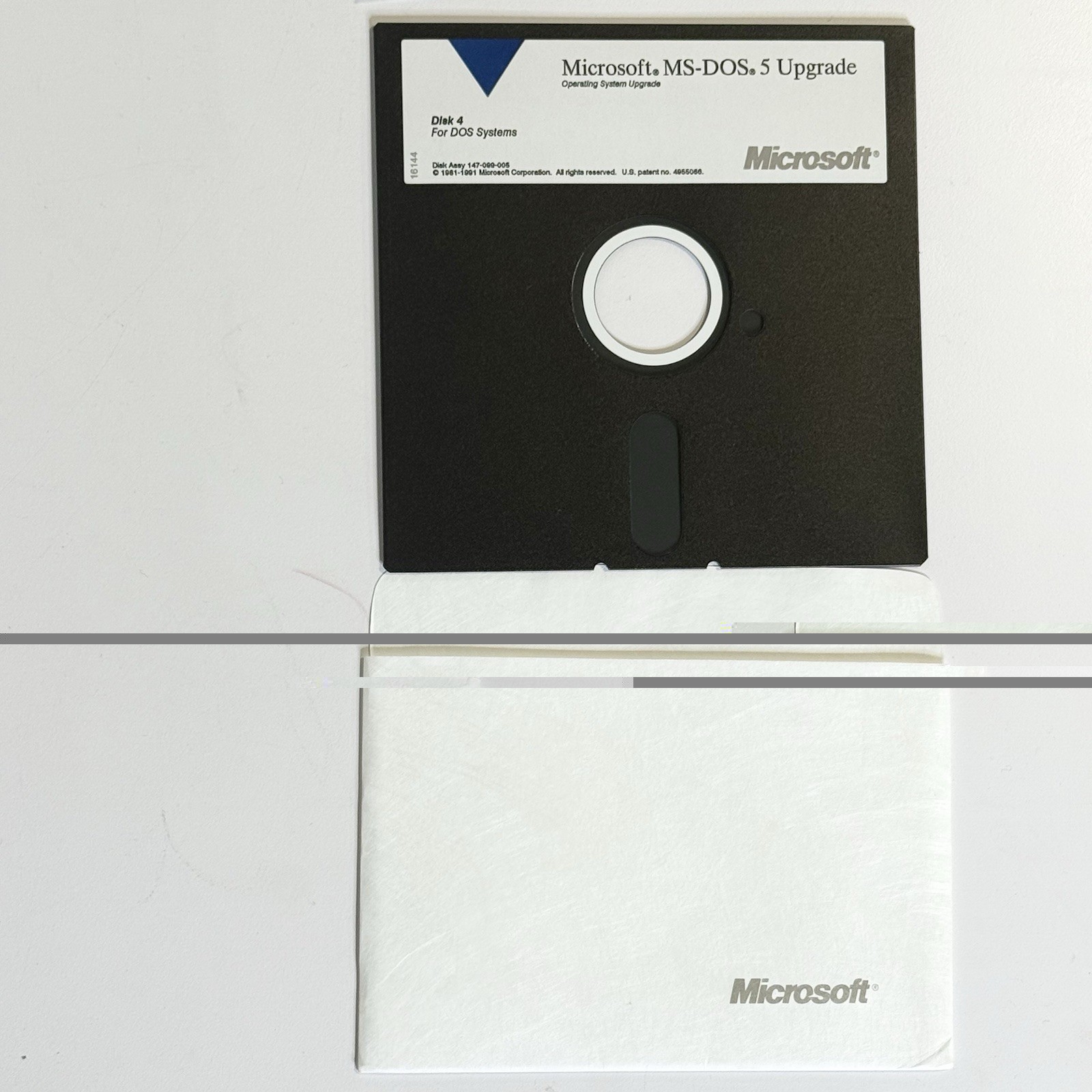Microsoft MS-DOS 5 Operating System Upgrade 5.25″ Disks & Manuals Vintage 1991