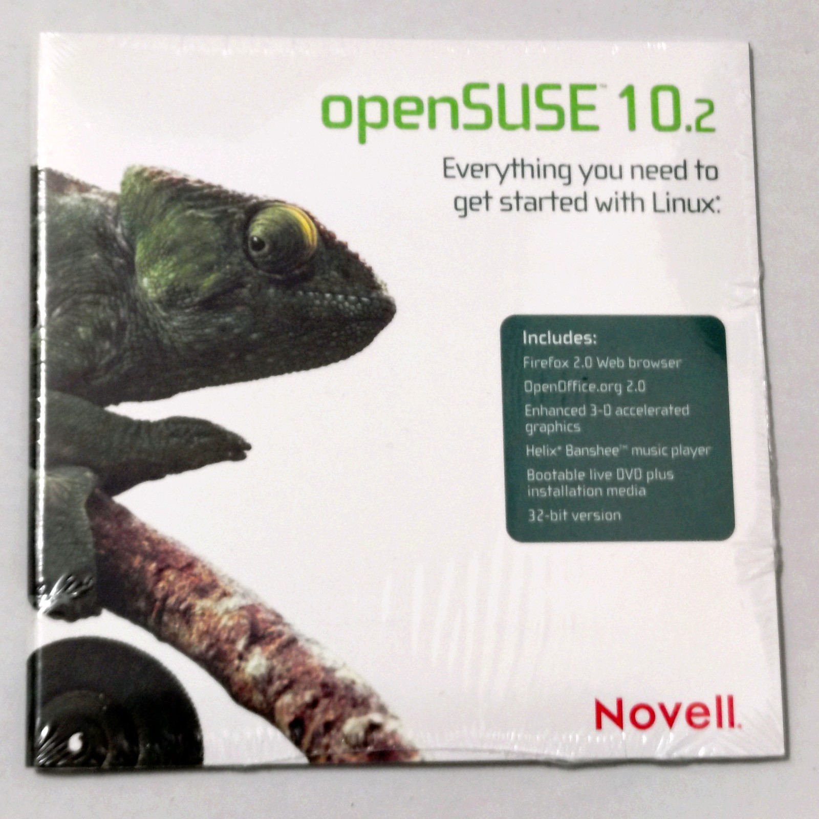 Vintage Linux DVD – openSUSE 10.2 – In Original Box (Sealed)