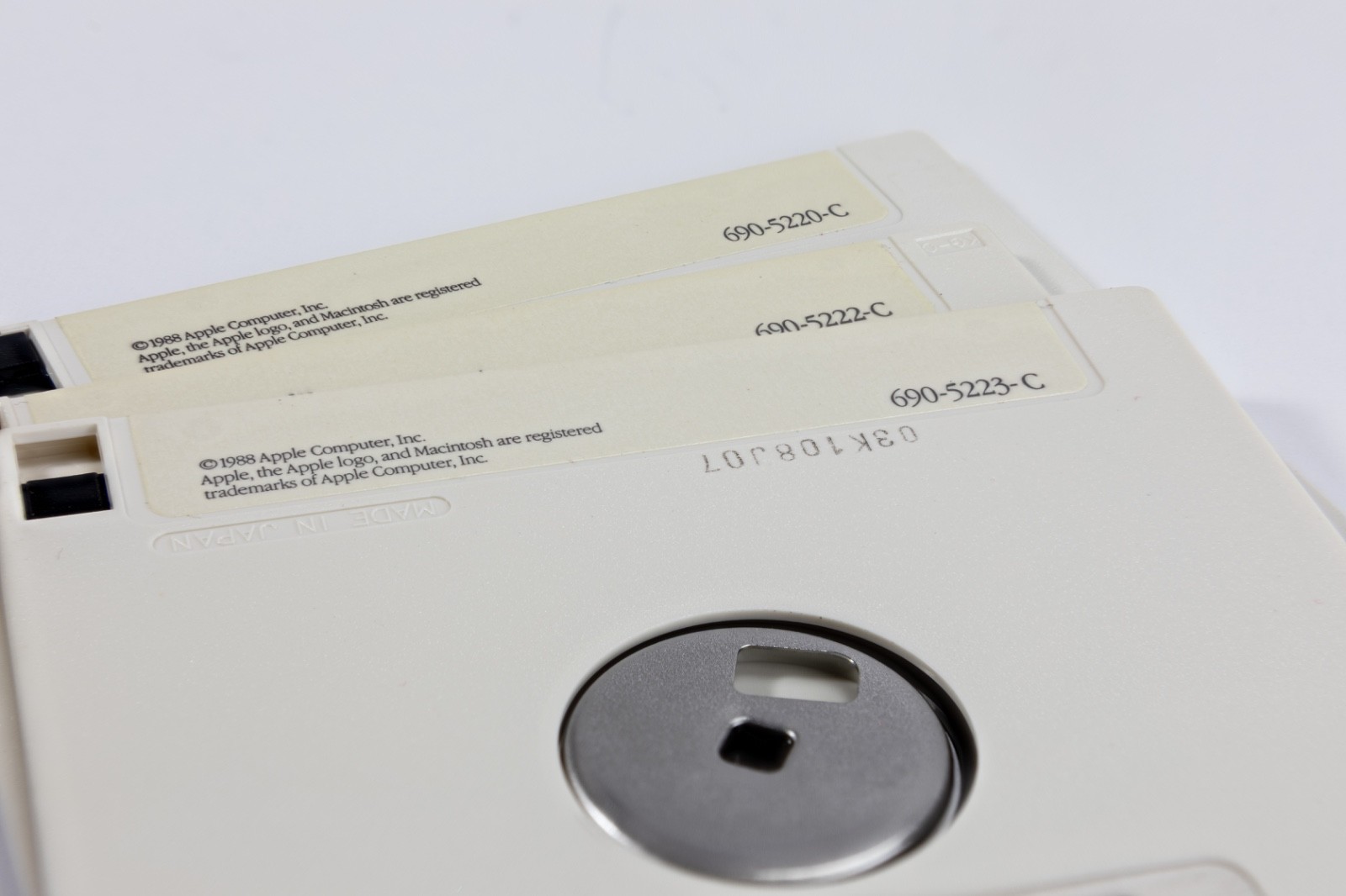 1988 Apple Macintosh System Software 6.0.2 Original 3 Disk Set