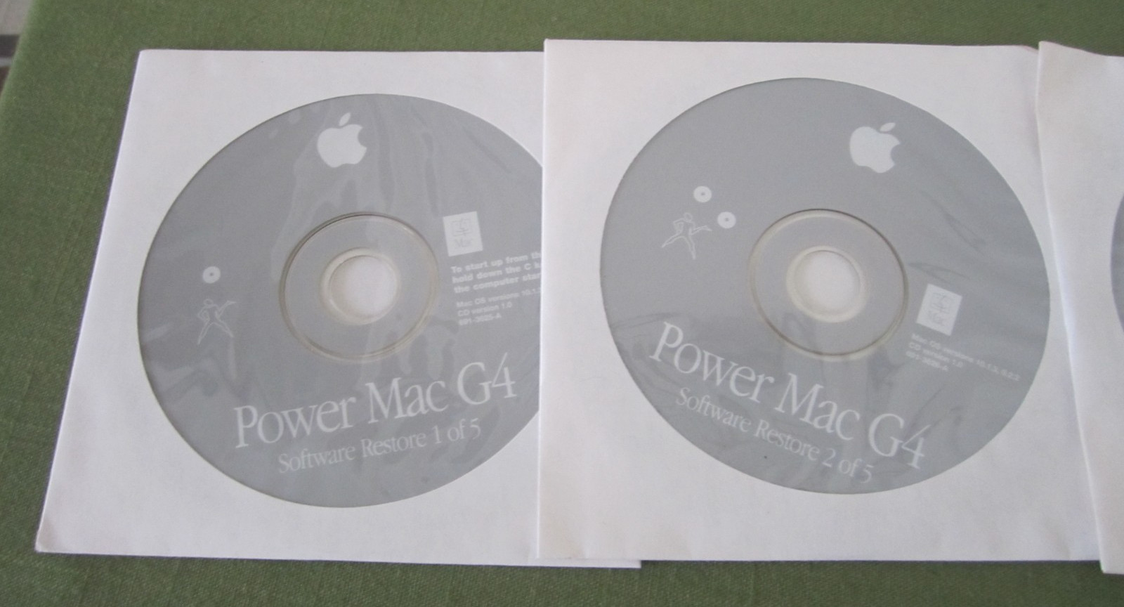 Power Mac G4 Apple Disc Software Set 10 Discs OS 9 OS X