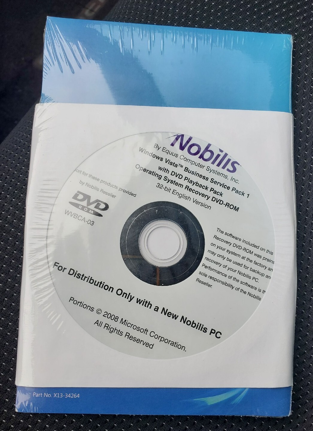 Microsoft Windows Vista Business  NOBILIS PC ONLY 32 BIT ONLY NEW SEALED!
