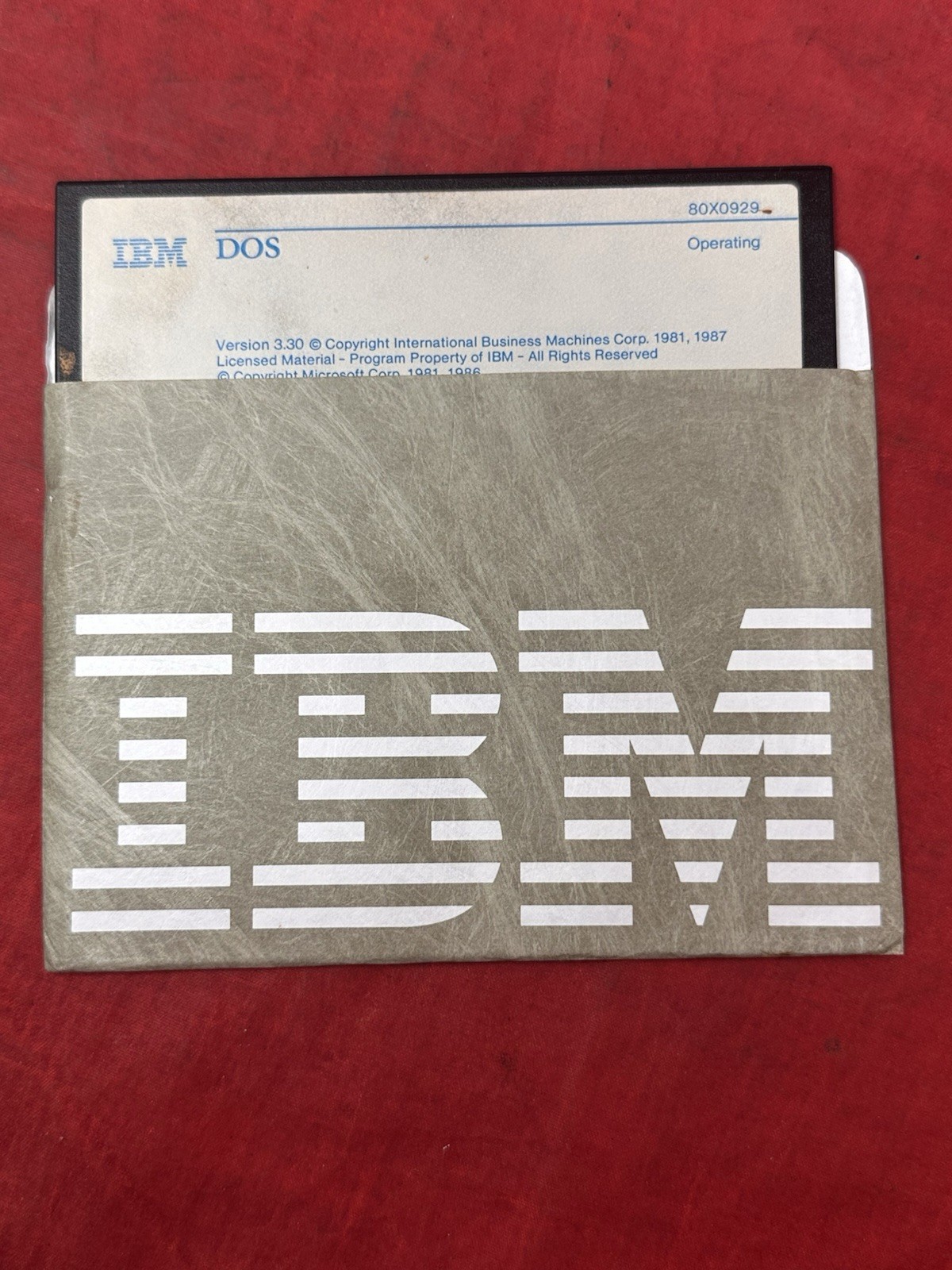 IBM DOS 3.30 5.25″ OS 80X0929 80X0735 80X0950 Utilities Startup Microsoft 1987