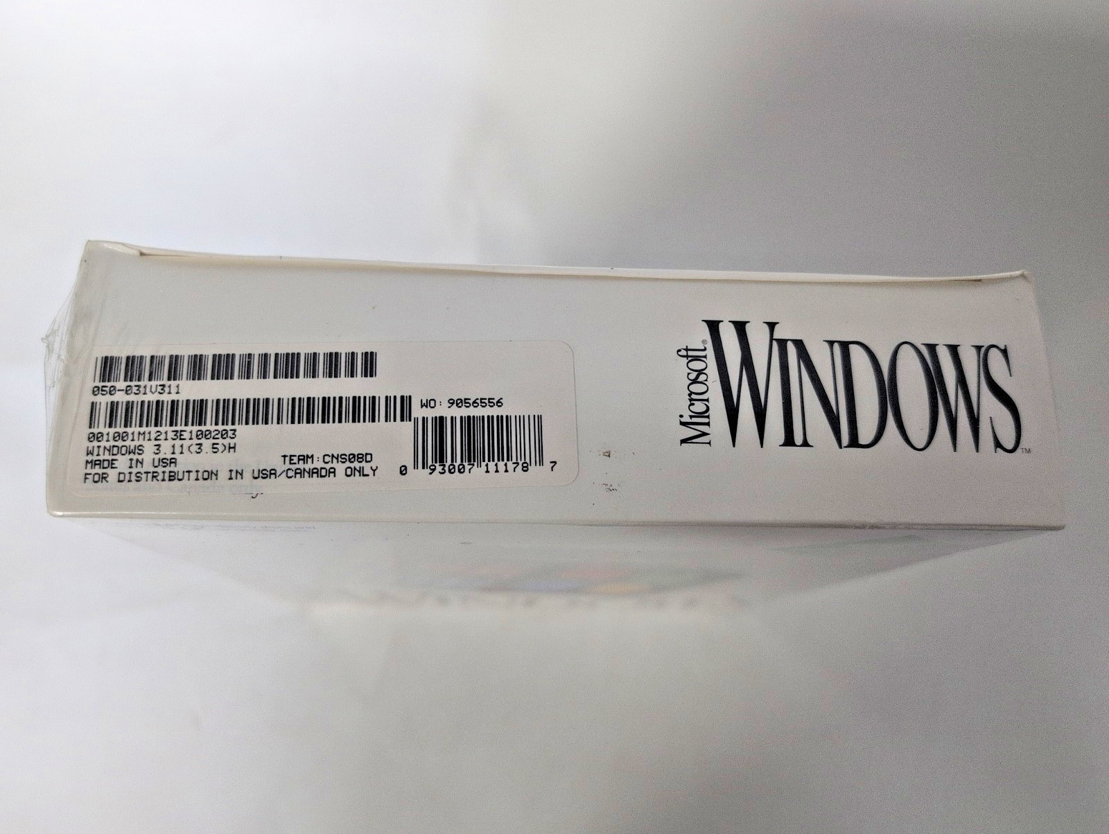 MICROSOFT WINDOWS OPERATING SYSTEM VERSION 3.1