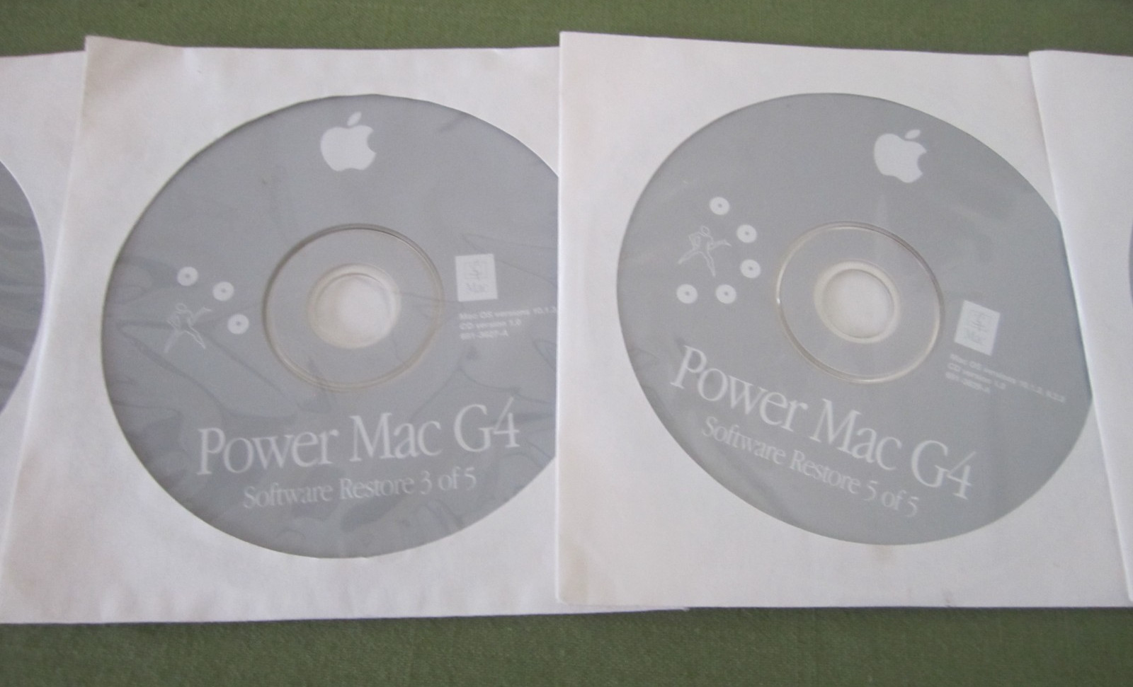 Power Mac G4 Apple Disc Software Set 10 Discs OS 9 OS X