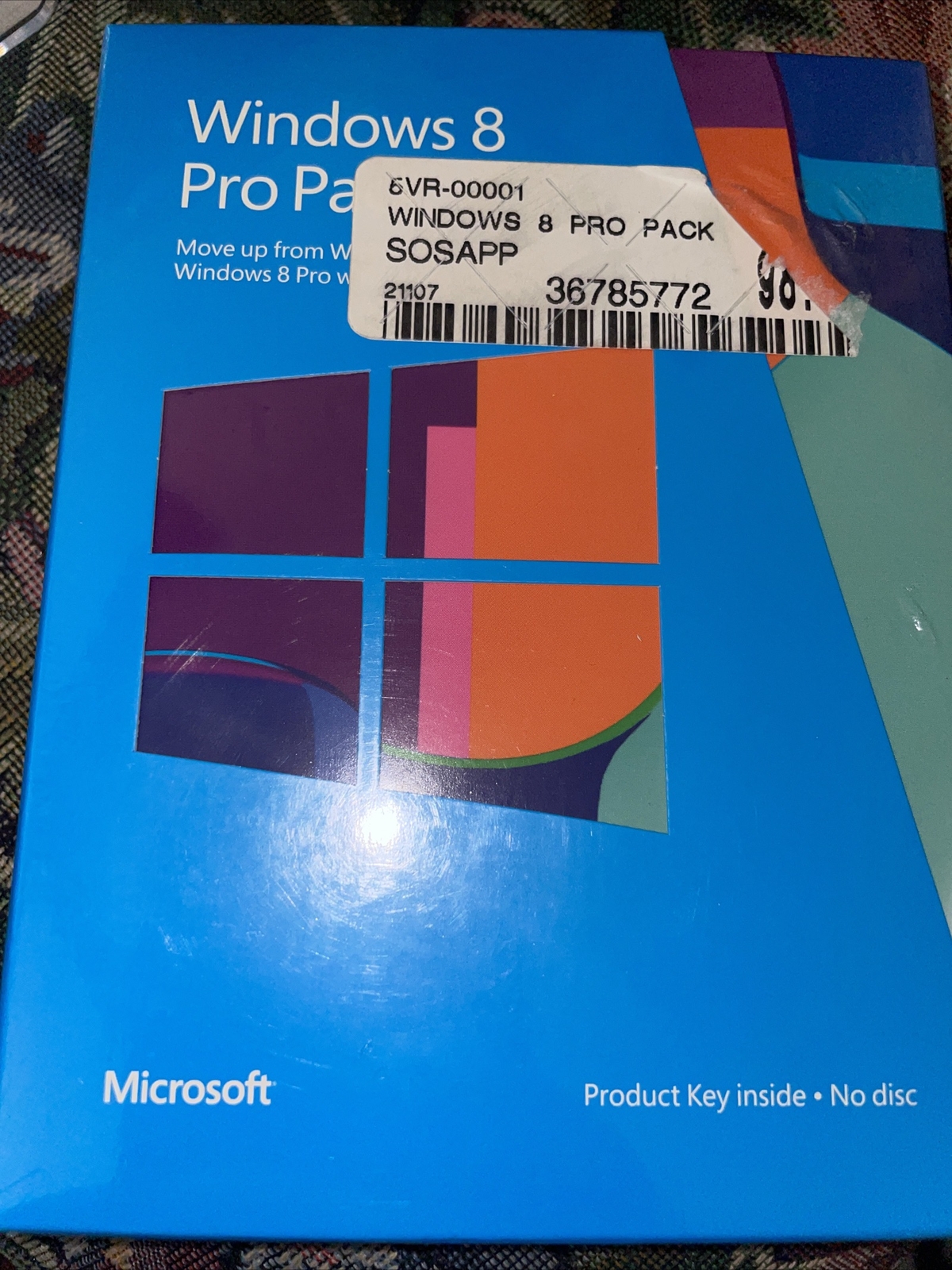 Microsoft Windows 8 Pro Pack (Retail (License Only)) (1 User) – Upgrade for…
