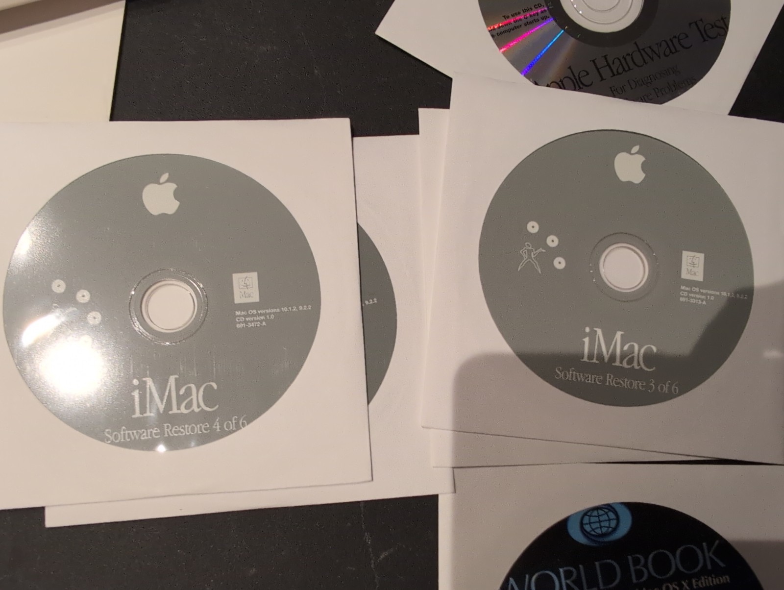 Vintage Apple iMac Software Restore Install CD Disc Lot Mac OS X 10.1.2