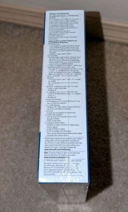 Microsoft Windows XP Professional Upgrade SEALED RETAIL BOX Service pack 2 SP2