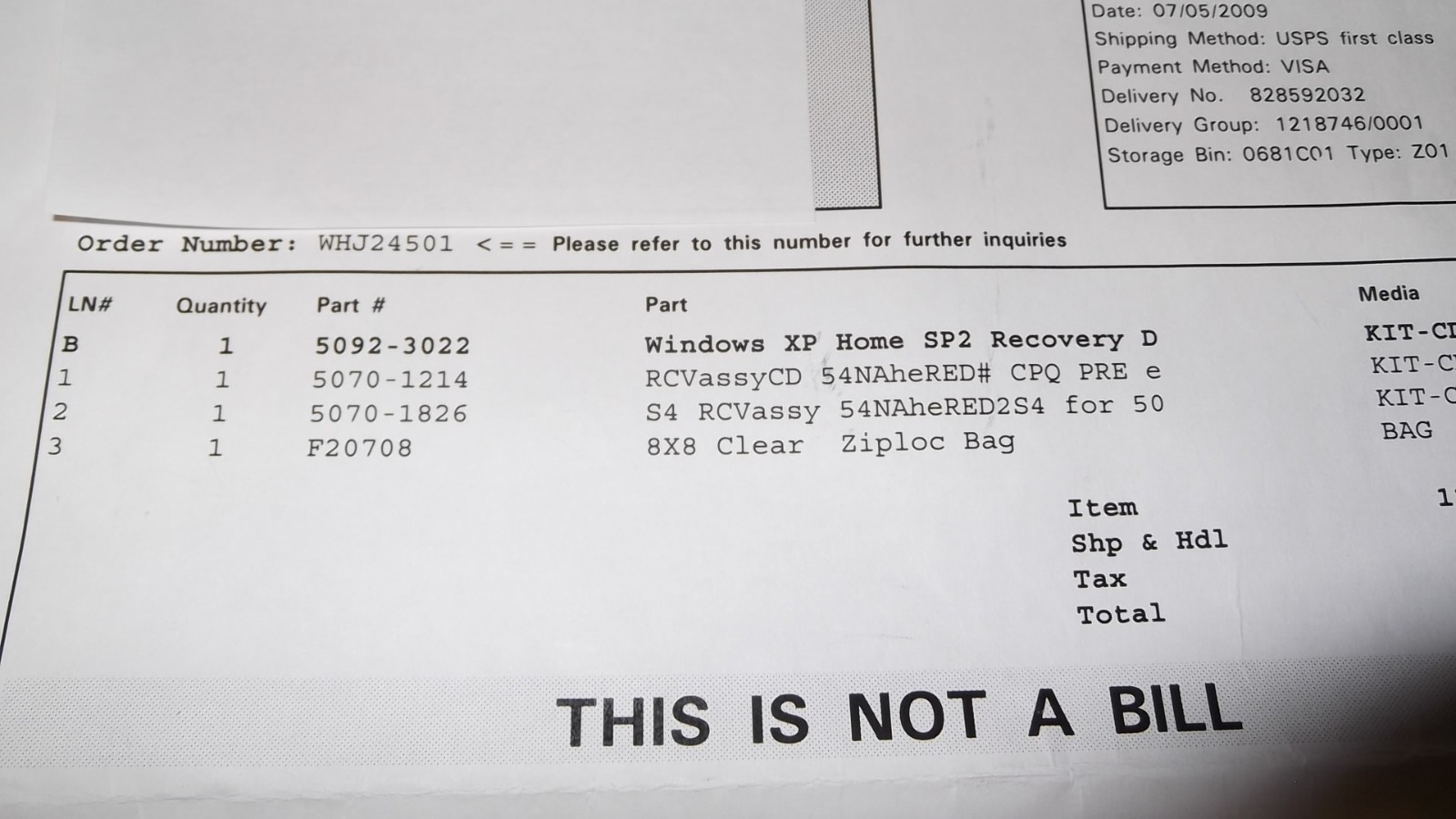 Hewlett Packard Compac Windows XP Service Pack 2 Recovery Disks New With Sticker