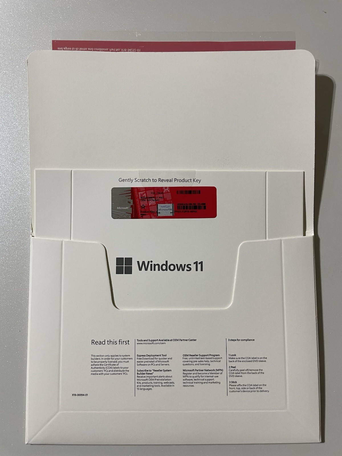 Win 11 Pro 64-Bit DVD & License Product Key Factory Sealed US Shipping