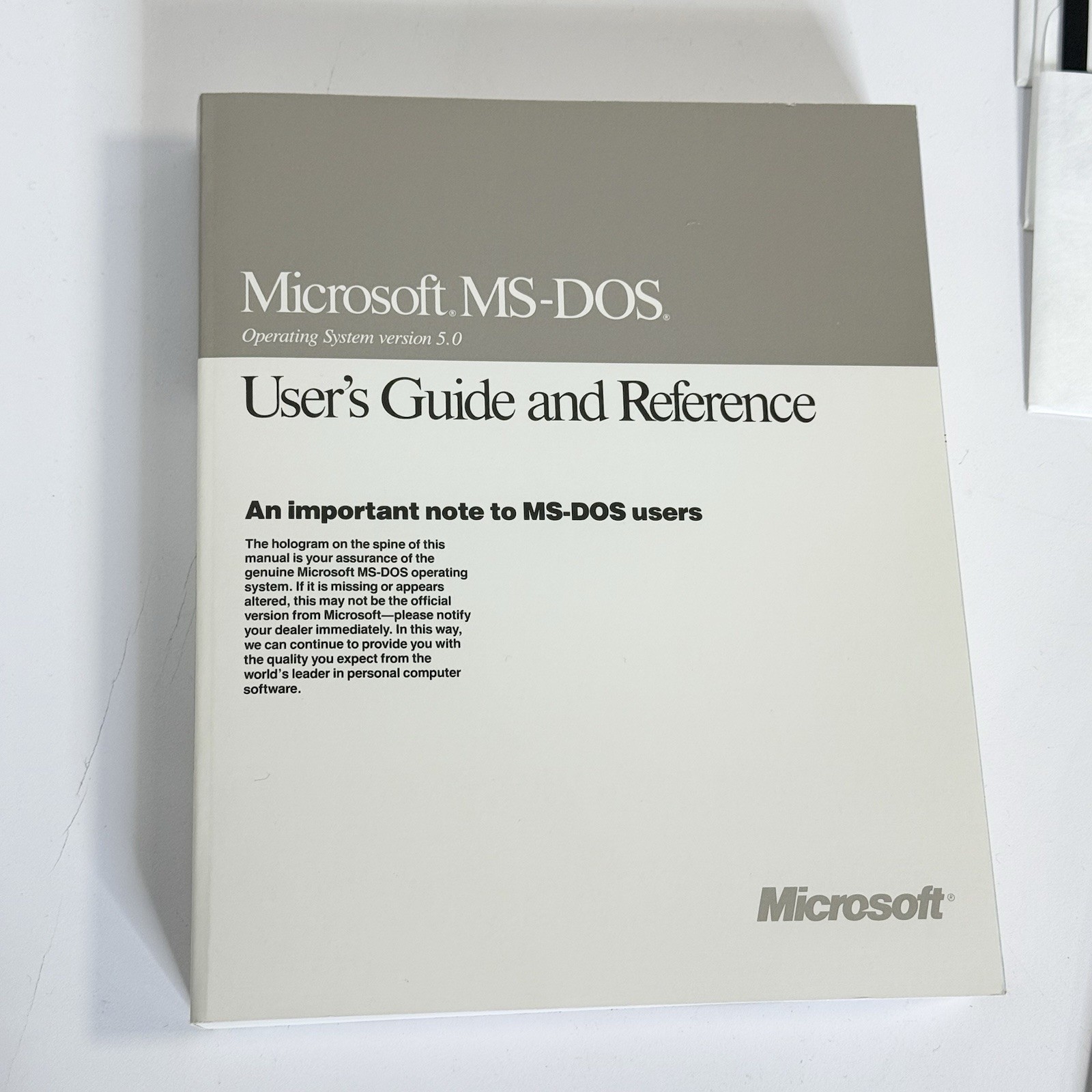 Microsoft MS-DOS 5 Operating System Upgrade 5.25″ Disks & Manuals Vintage 1991